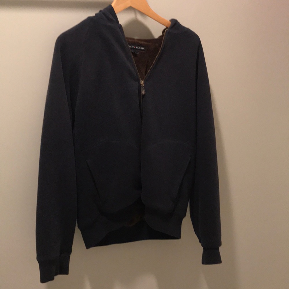 Men’s Tommy Hilfiger Sz Med Fur Lined Hoodie